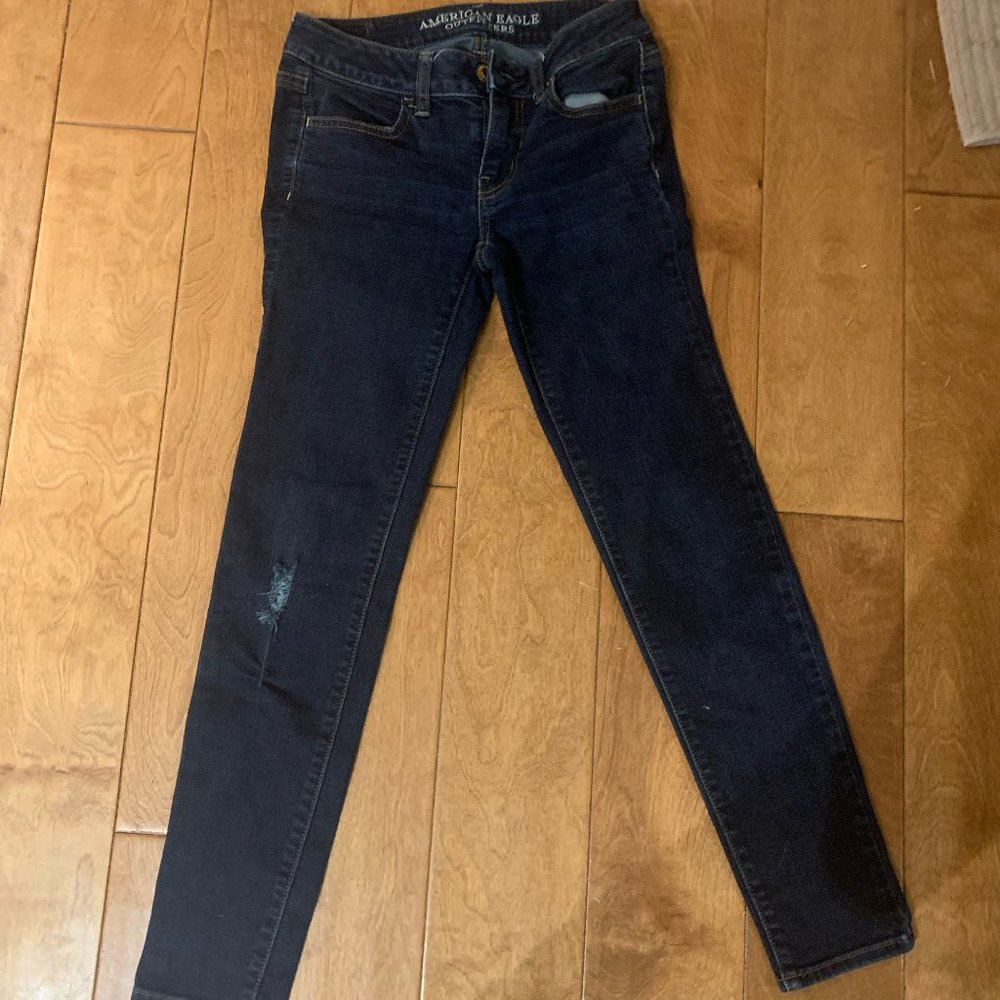 American Eagle Outfitters Blue Jeggings Jeans